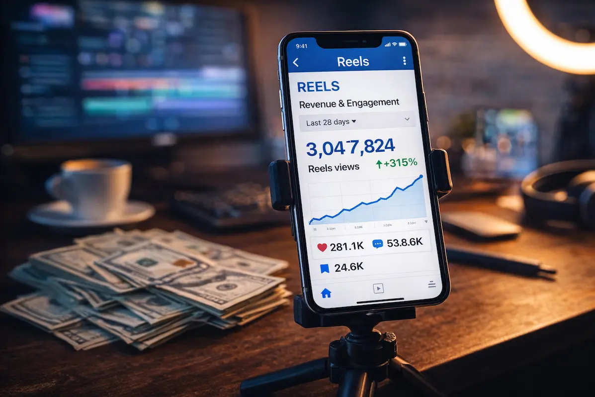 Facebook reels ნახვები და მონეტიზაცია